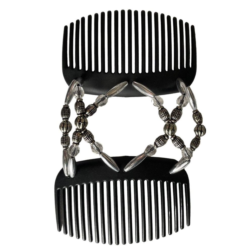 South Africa Beaded Stretch Hair Combs Hairstyle